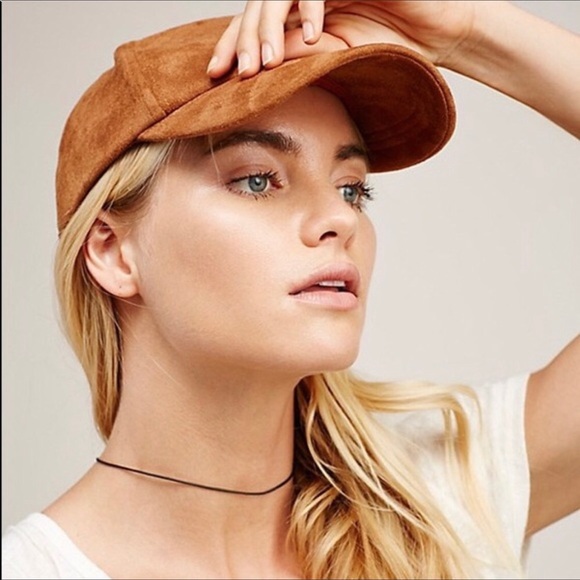 Free People Williamsburg Faux Suede Baseball Hat - Picture 2 of 8
